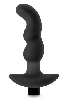 Черный вибромассажер простаты Prostate Massager 03 - 15,2 см.