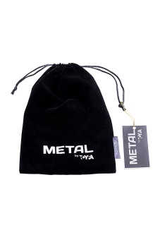 Анальная пробка ToyFa Metal с черным хвостиком