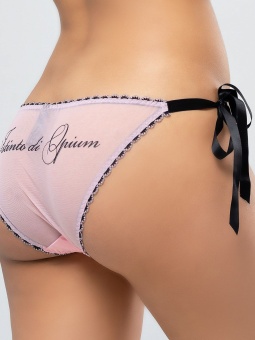 Слипы на завязках с надписью на задней части