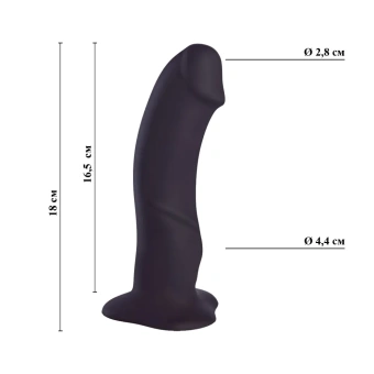 Фаллоимитатор Fun Factory The Boss Dildo чёрный