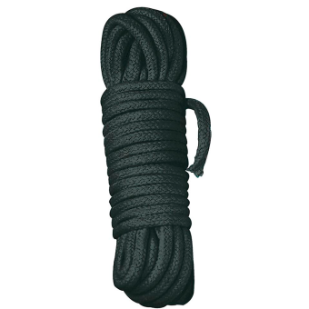 Хлопковая верёвка Shibari Bondage для связывания Шибари 7м чёрная Хлопковая верёвка Shibari Bondage для связывания Шибари 7м чёрная