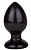 Черный анальный плаг Glide L - 11,7 см.