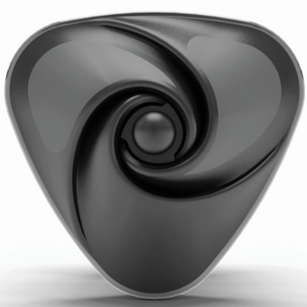 Мини-вибратор с электростимуляцией Mystim Heart's Desire Black Edition чёрный