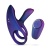 Фиолетовое эрекционное виброкольцо с клиторальной подушечкой Infinity Ignite
