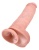 Фаллоимитатор на присоске с мошонкой King Cock with Balls 28 см телесный