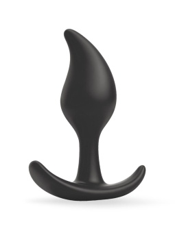 Черный анальный стимулятор - 9,2 см.