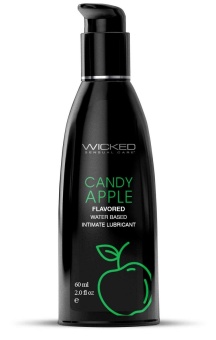 Оральный лубрикант Wicked Aqua Candy Apple со вкусом сахарного яблока 60 мл