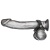 Кожаное кольцо на член с разделителем мошонки V-Style Cock Ring