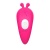 Розовый вибромассажёр с пультом дистанционного управления
