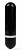 Черная удлиненная вибропуля Erokay - 11 см.