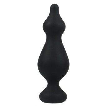 Черная анальная втулка Amuse L - 13,8 см.
