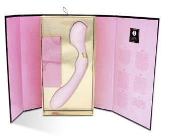 Двухсторонний вибратор Shunga ZOA розовый - 26,5 см