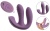 Фиолетовый тройной вибратор MIREVA RC Triple Hands-Free Vibrator