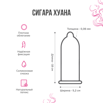 Презерватив Luxe maxima Сигара Хуана с усиками и шариками  - 1 шт