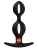 Черный анальный стимулятор B Balls Duo - 13 см.