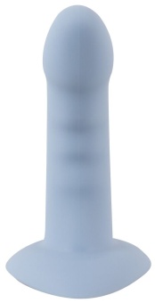 Вибратор с присоской в виде сердца Heart Guy голубой