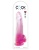 Розовый фаллоимитатор с мошонкой на присоске 10’’ Cock with Balls - 27,9 см.