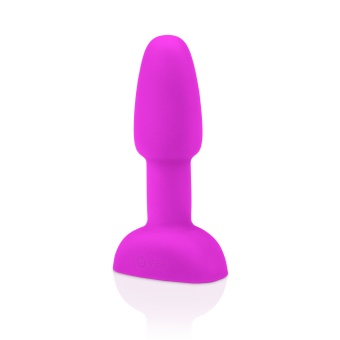 Анальная вибропробка с ротацией b-Vibe Rimming Petite розовая