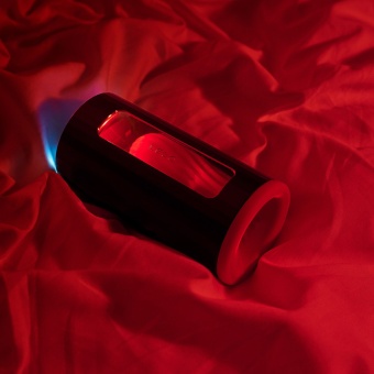Мастурбатор Lelo F1S V2 с вибрацией и звуковой стимуляцией черно-красный