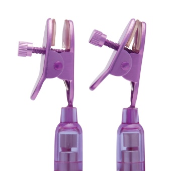 Виброзажимы для сосков с пультом Remote Control Vibrating Nipple Clips розовые