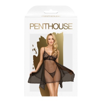 Полупрозрачная сорочка Penthouse Naughty Doll с трусиками