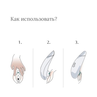 Бесконтактный клиторальный стимулятор Womanizer Premium синий