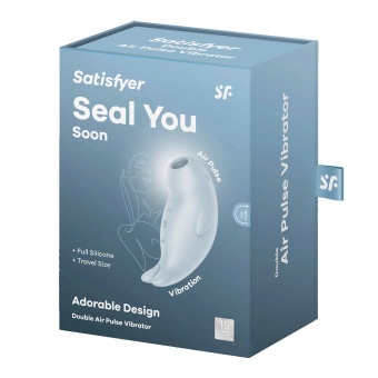 Вакуумно-волновой вибростимулятор Satisfyer Seal You Soon голубой