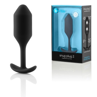 Утяжеленная анальная мини пробка для ношения b-Vibe Snug Plug 2 черная Утяжеленная анальная мини пробка для ношения b-Vibe Snug Plug 2 черная