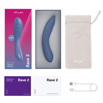 Вибратор для зоны G We-Vibe Rave 2 голубой
