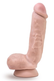 Телесный фаллоимитатор 8.5 Inch Cock With Balls - 21,5 см.