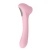 Нежно-розовый двусторонний стимулятор Daisy Massager - 20,2 см.