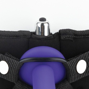 Черные гладкие трусики для страпона Strap On Harness