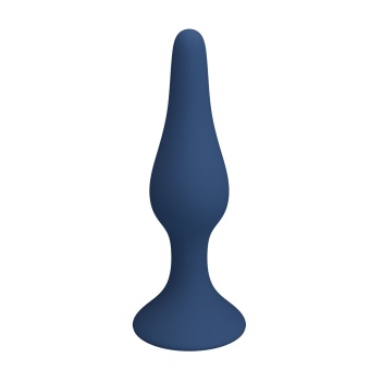 Синяя анальная пробка Slim Anal Plug XL - 15,4 см.