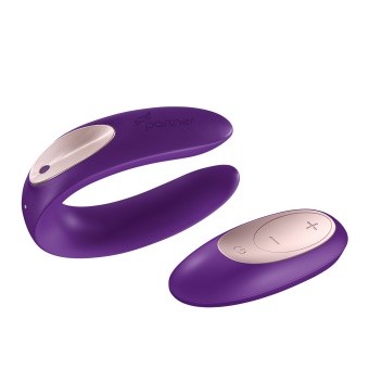 Вибратор для пар с пультом управления Satisfyer Partner Toy Plus Remote фиолетовый Вибратор для пар с пультом управления Satisfyer Partner Toy Plus Remote фиолетовый